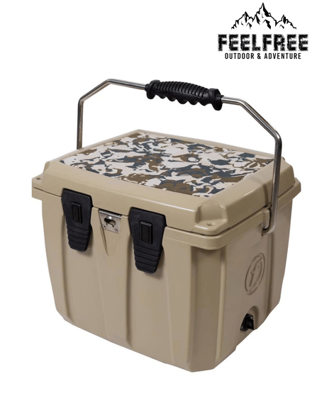 ถังน้ำแข็งเกรดพรีเมี่ยม FEELFREE ขนาด 25 ลิตร สี DESERT CAMO